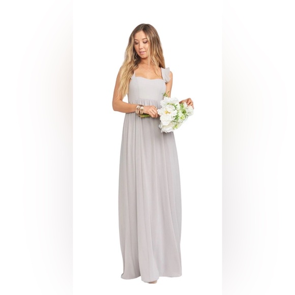 Show Me Your MuMu June Maxi Dress Dove Gray Light - Picture 2 of 11